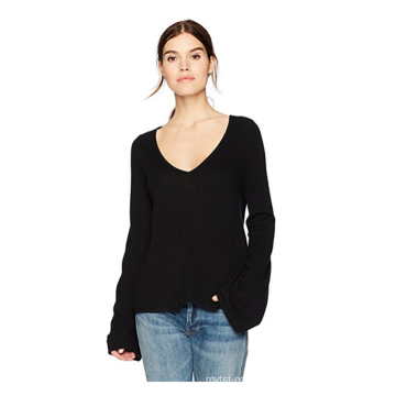 PK18A76HX Women Cashmere Sweater V-Neck Sweater